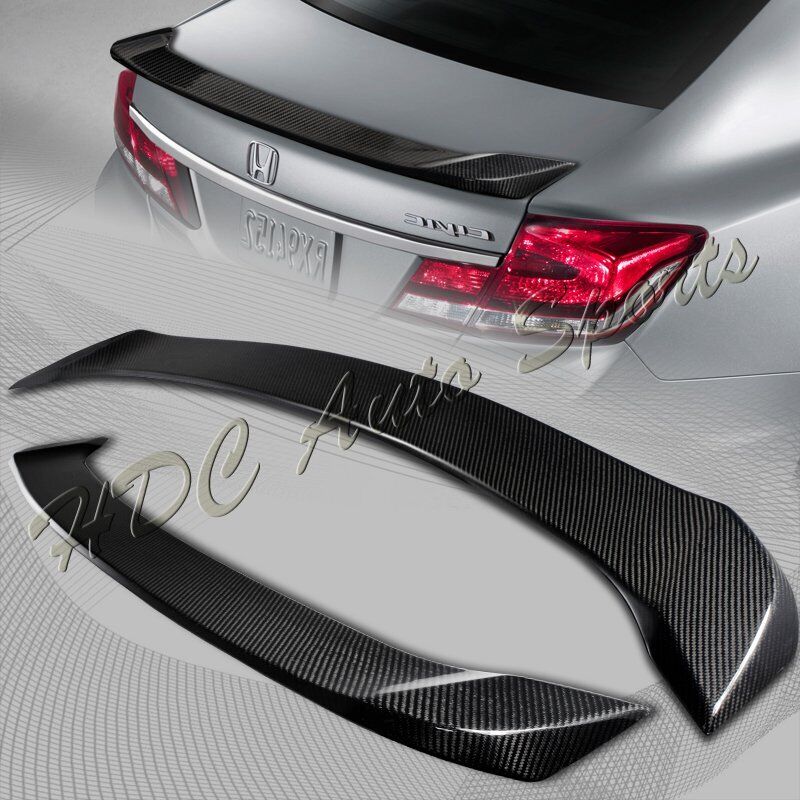 For 2012-2015 Honda Civic 4DR Real Carbon Fiber Rear Deck Trunk Lid Spoiler Wing