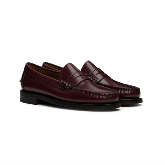 TOD'S MENS Like New Leather Burgundy Loafer Oxford Slip on dress shoes sz 6.5