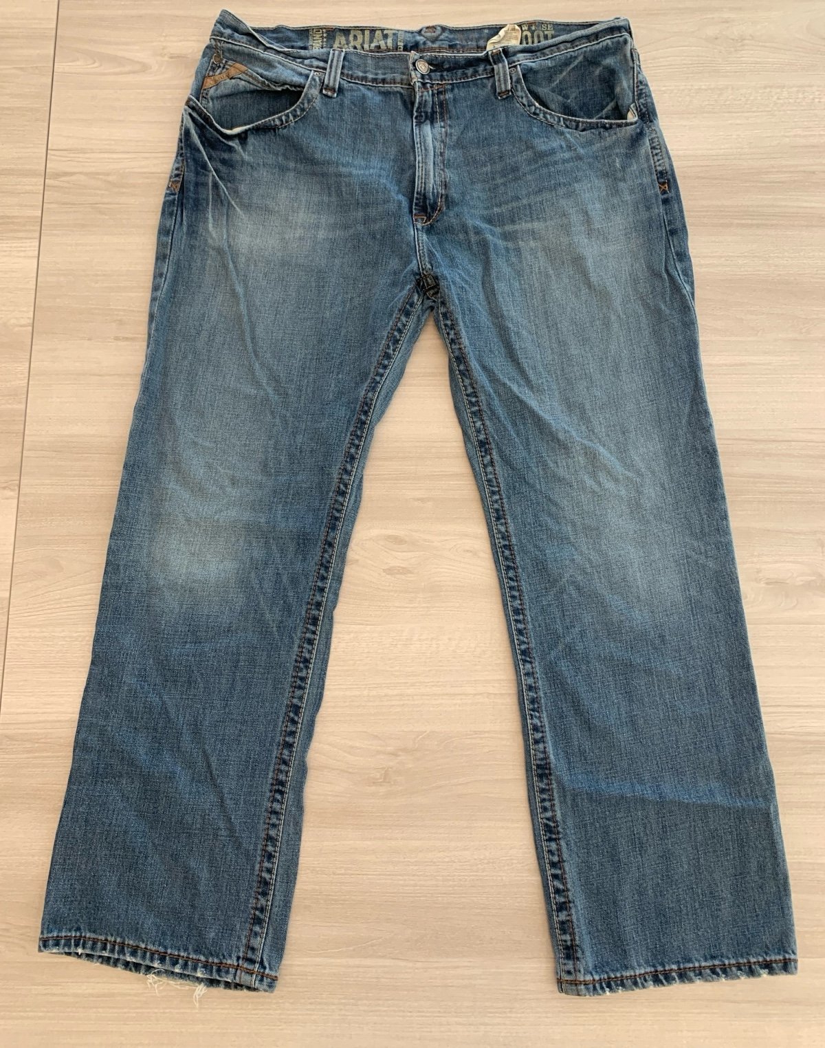 Ariat M4 Low-Rise Bootcut Men’s Jeans Sz 40x32 Blue Denim