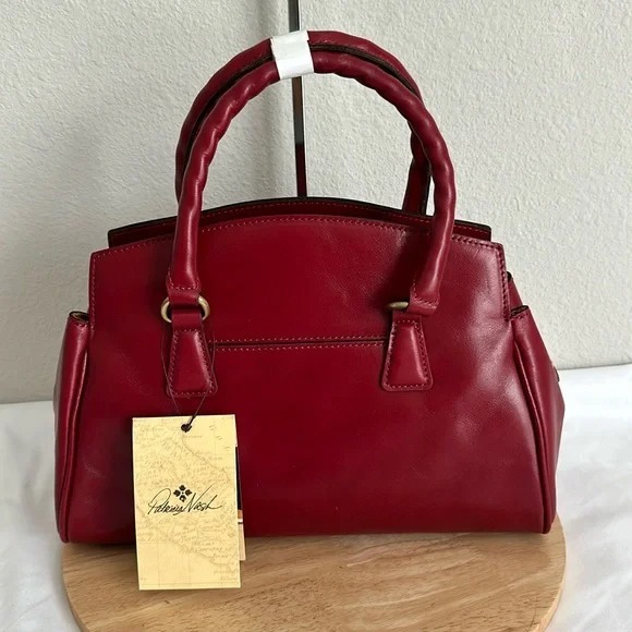 Patricia Nash Leather Marianna Top Handle Satchel - Red a630231