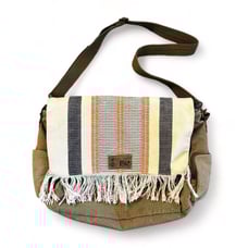 Billabong Boho Lg Canvas Convertible Crossbody / Backpack Laptop Pockets Roomy