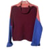 1589. FREE PEOPLE SWEATER SIZE MEDIUM OVERSIZED COLOR BLOCK THICK KNITTED