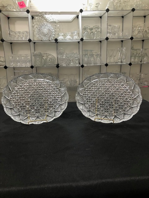 Georgetown by Mikasa - A pair of Cut Crystal Platters
