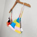 NWT Mara Hoffman Nonpadded Triangle Bikini Top Rainbow Multi