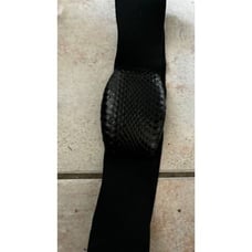 Vintage Snakeskin buckle belt Wide stretch belt adjustable Dress accessory rare