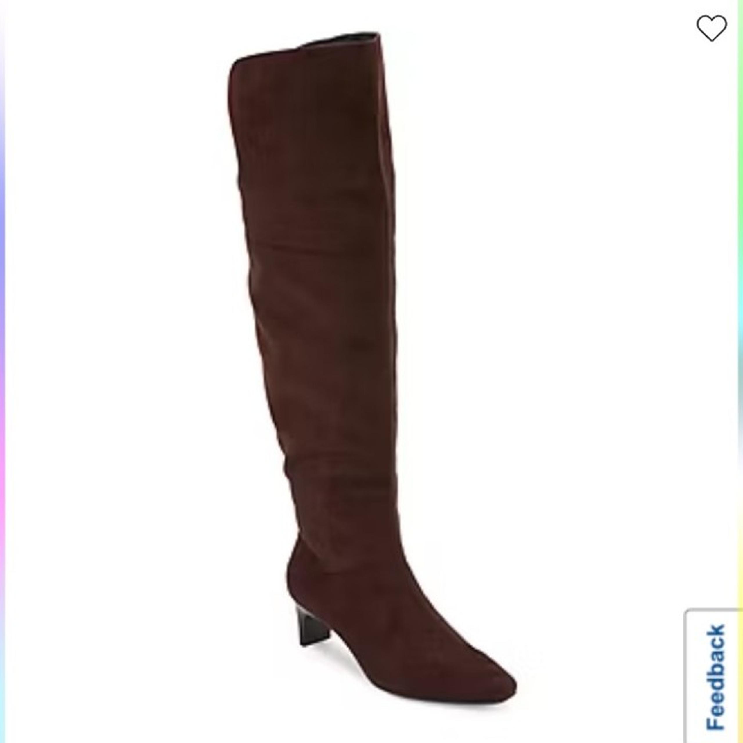 Worthington Womens Palmetto Stacked Heel Over the Knee Boots