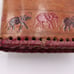 Vintage Leather Handmade Animal Wallet Elephant Ibex Camel India Middle eastern