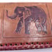 Vintage Leather Handmade Animal Wallet Elephant Ibex Camel India Middle eastern