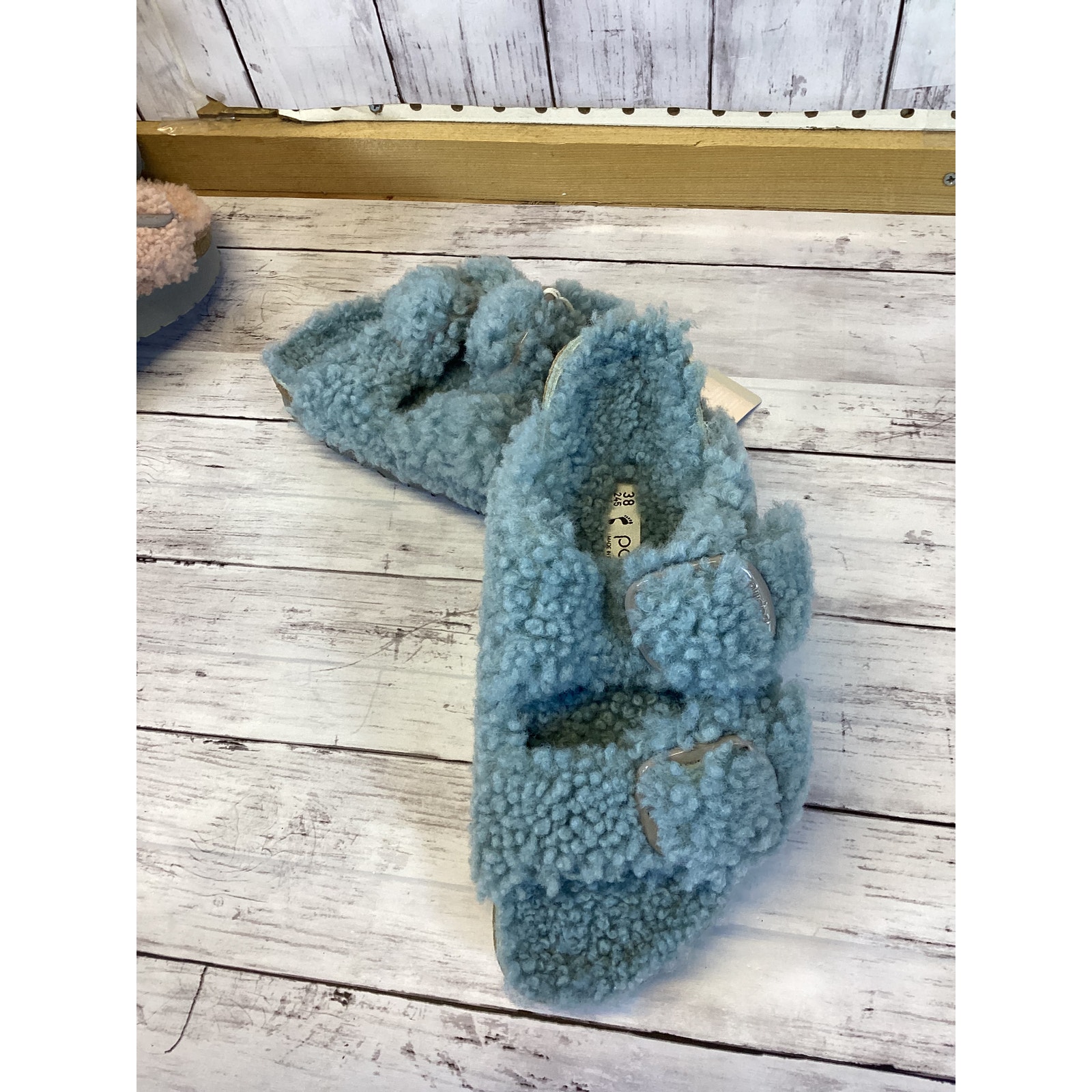 BIRKENSTOCK Papillio Teddy Light Blue Sandals