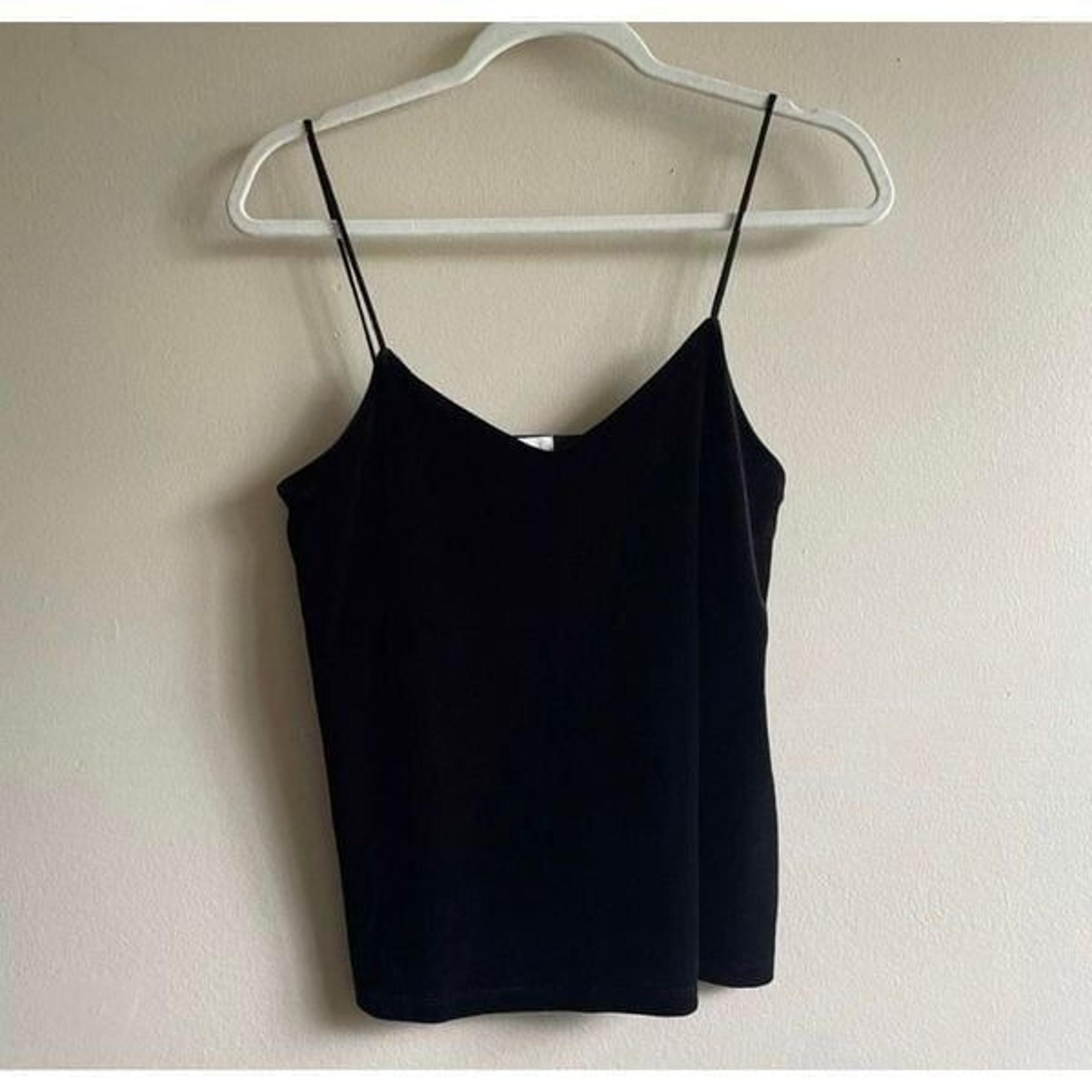 H&M Black Velvet spaghetti strap camisole