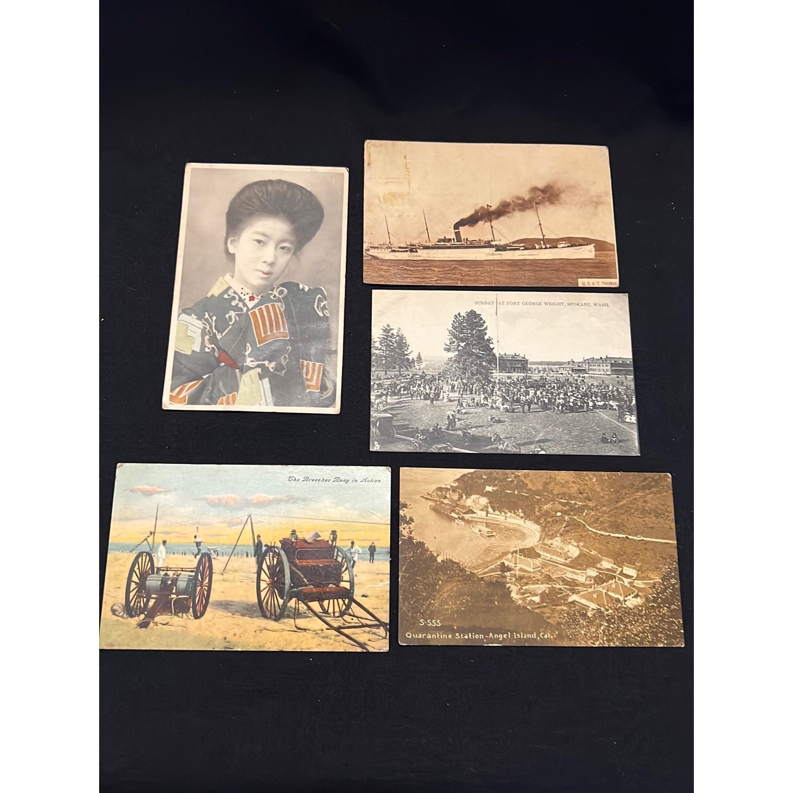 Super Rare Antique WWI Military Postcards Post Cards Ships
