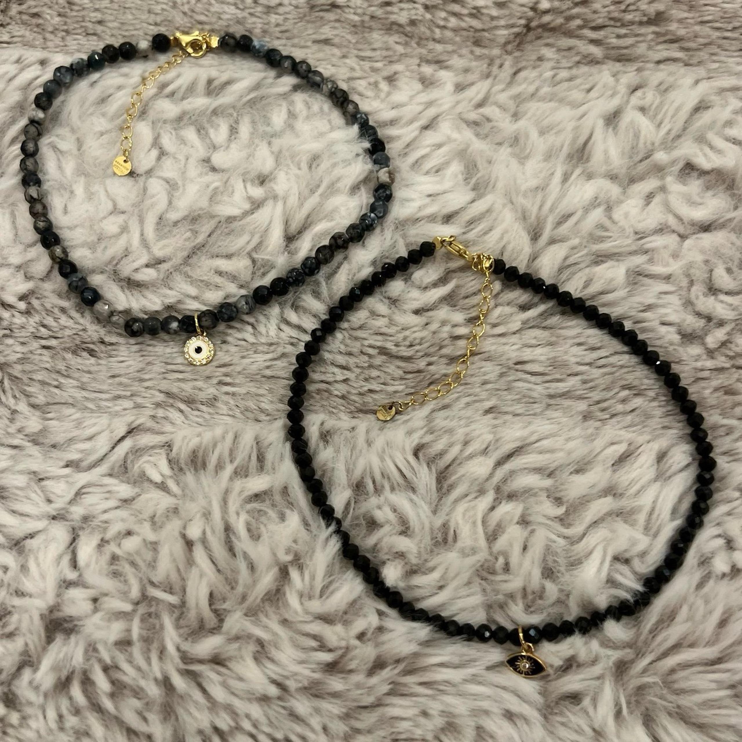 nazar/ evil eye charm bracelet duo