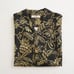 Tommy Bahama Mens Hawaiian Shirt Button Up Black Gold Floral Silk Size Medium