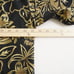 Tommy Bahama Mens Hawaiian Shirt Button Up Black Gold Floral Silk Size Medium