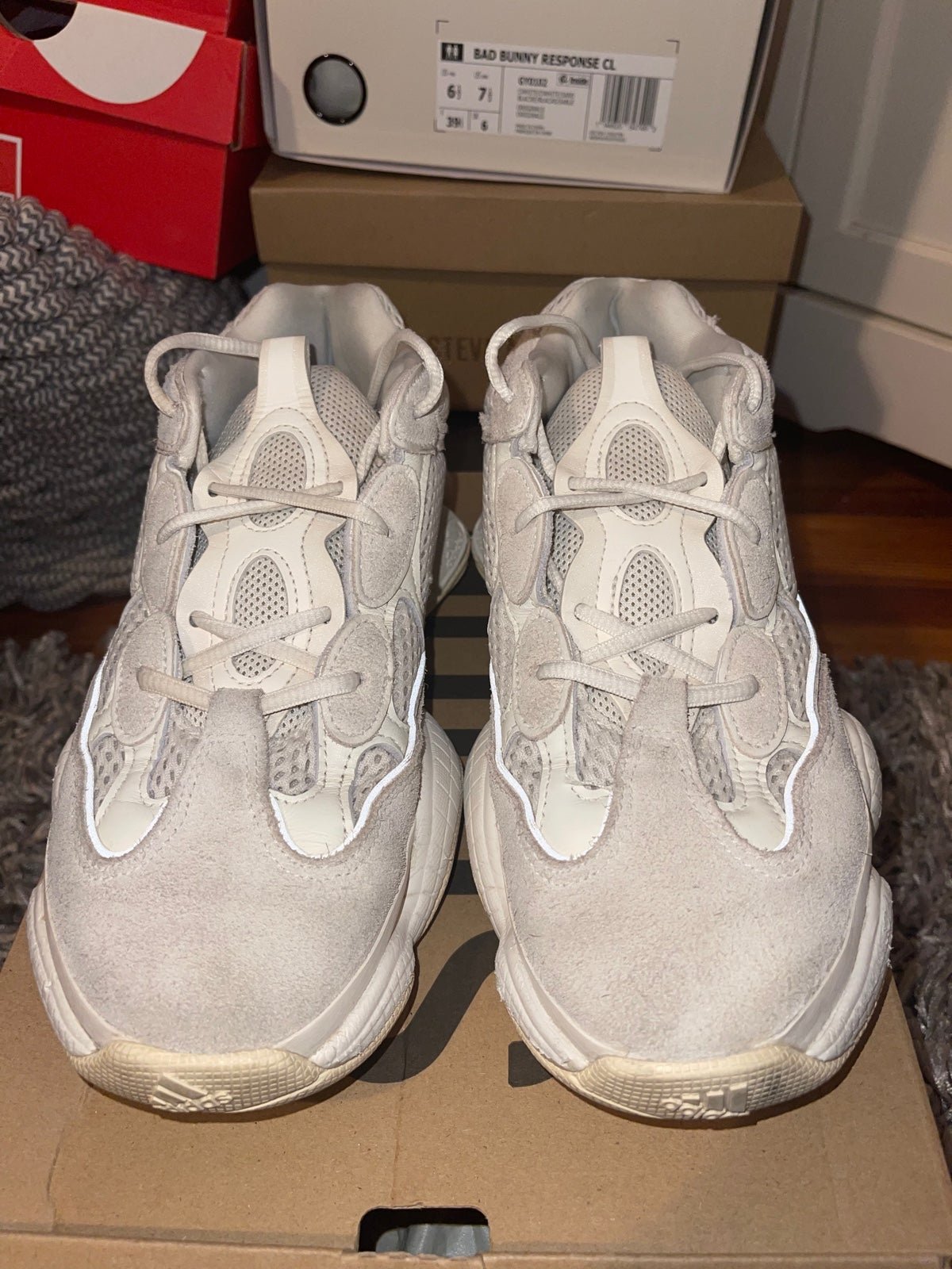 Yeezy Adidas 500 in Bone White