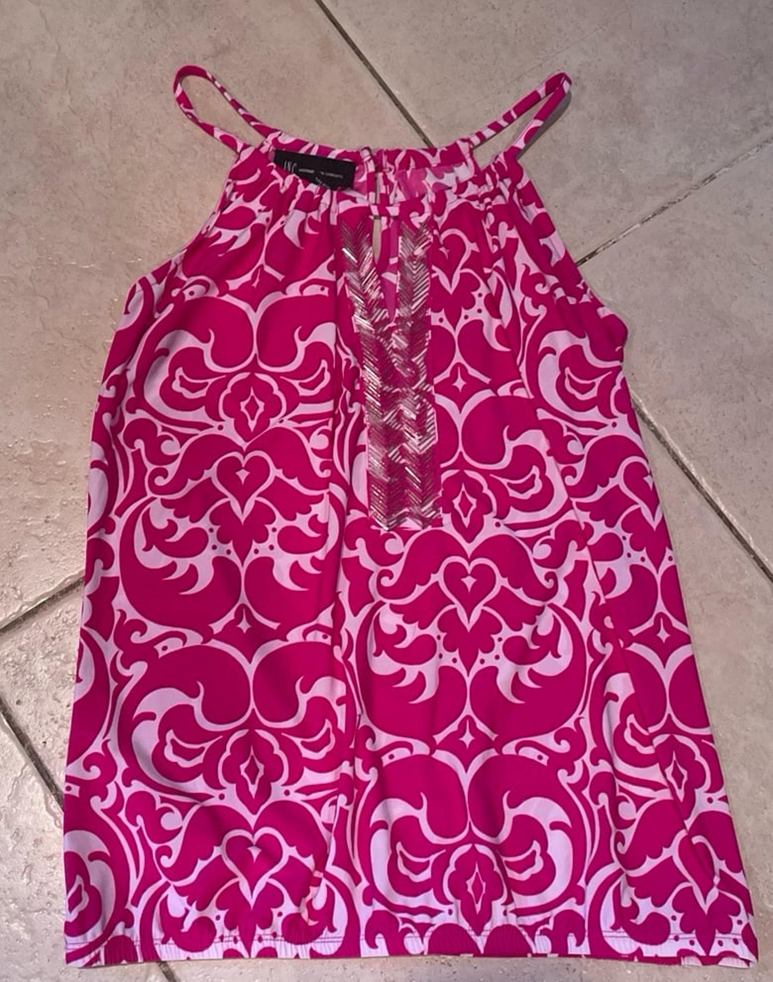 Magenta pink Halter top INC International Concepts size Small