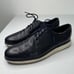 Cole Haan C22766 Mens Dark Blue Leather Grand OS Plain Toe Oxfords, Size 12