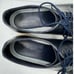 Cole Haan C22766 Mens Dark Blue Leather Grand OS Plain Toe Oxfords, Size 12