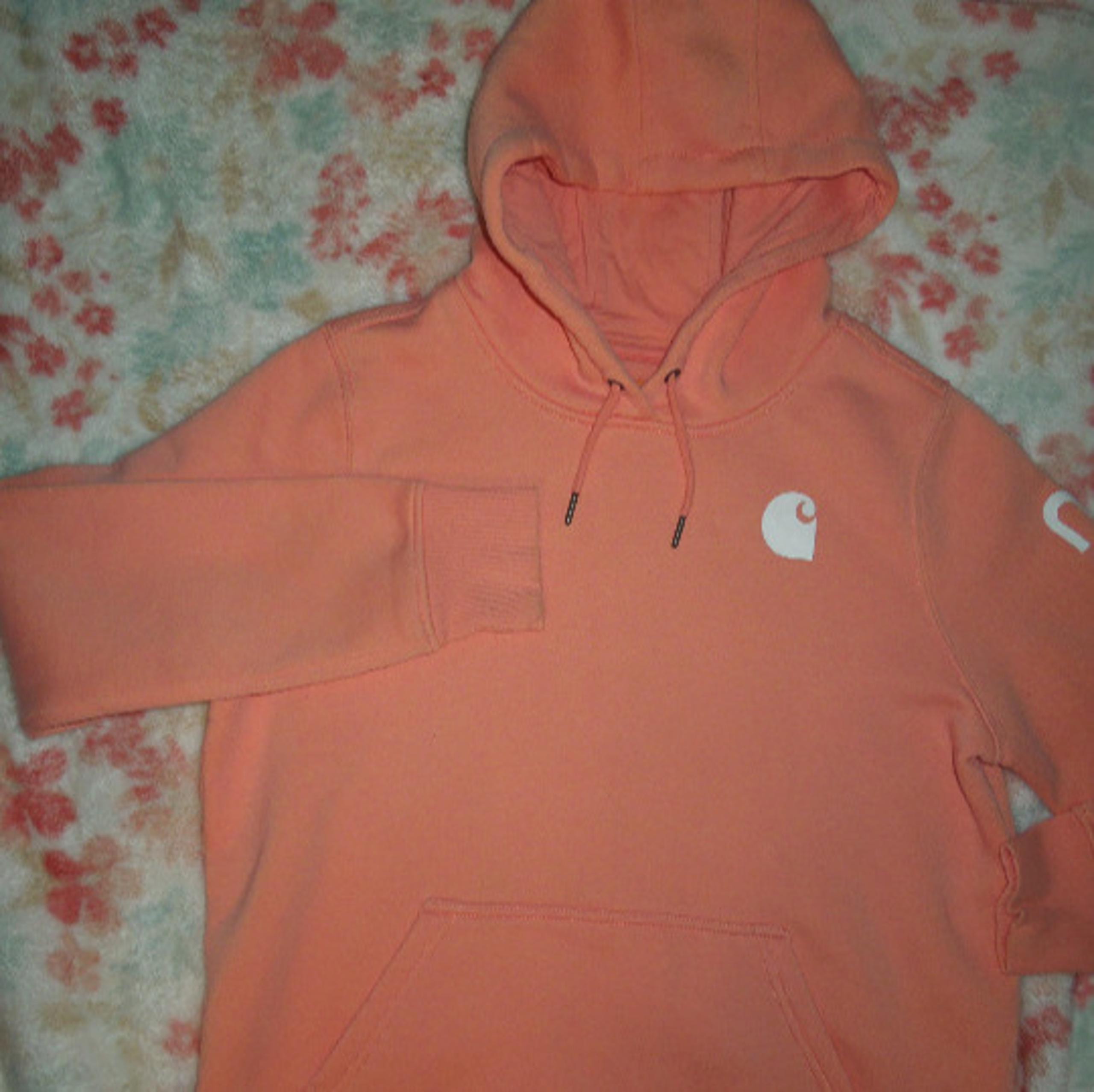 Carhartt Women Hoodie Large Heather Orange