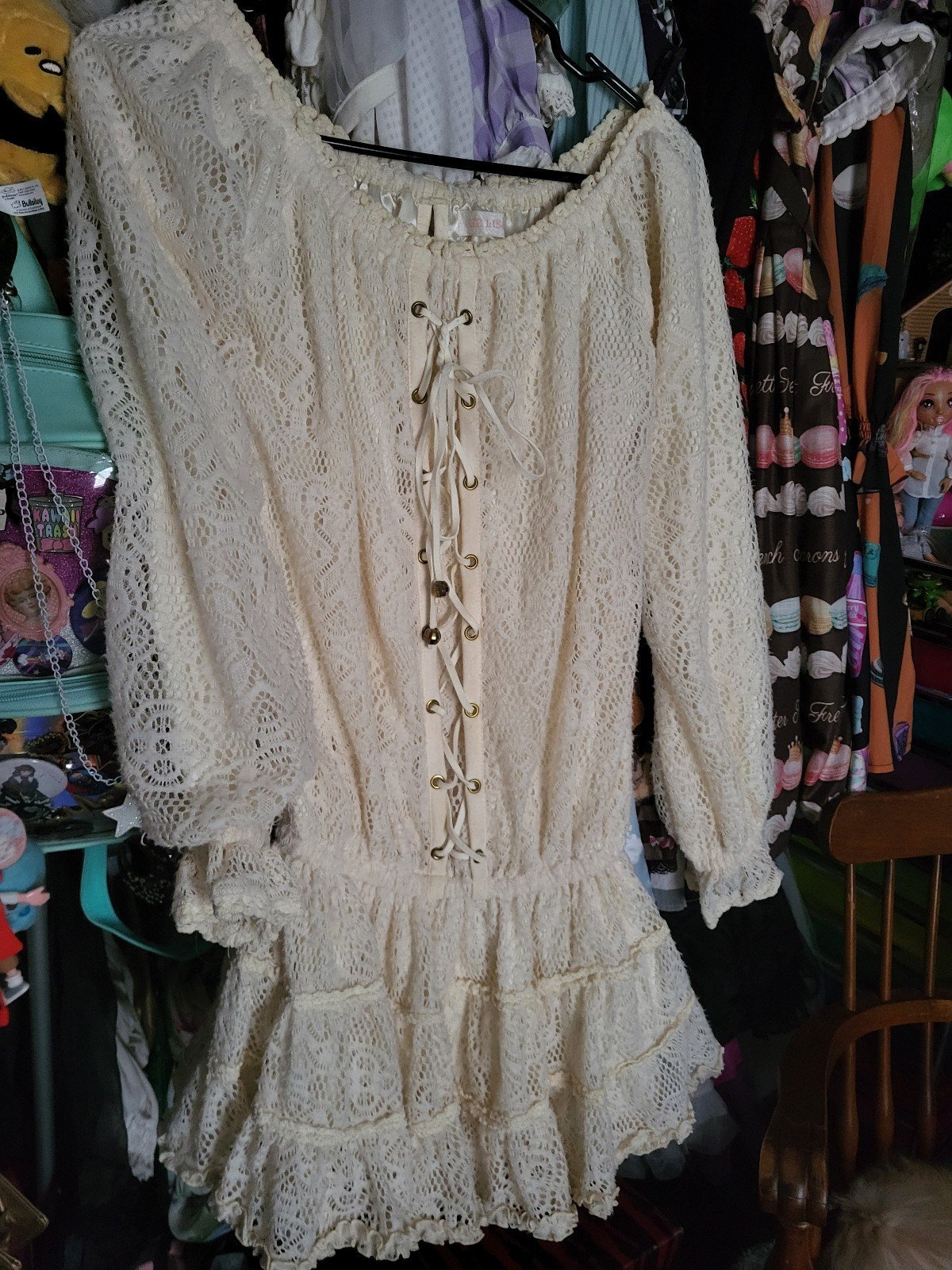 Loveshackfancy popover dress biscotti hot sale
