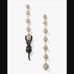 Kate Spade Cat Earrings NWT Black Cat Playing with Crystal Balls
