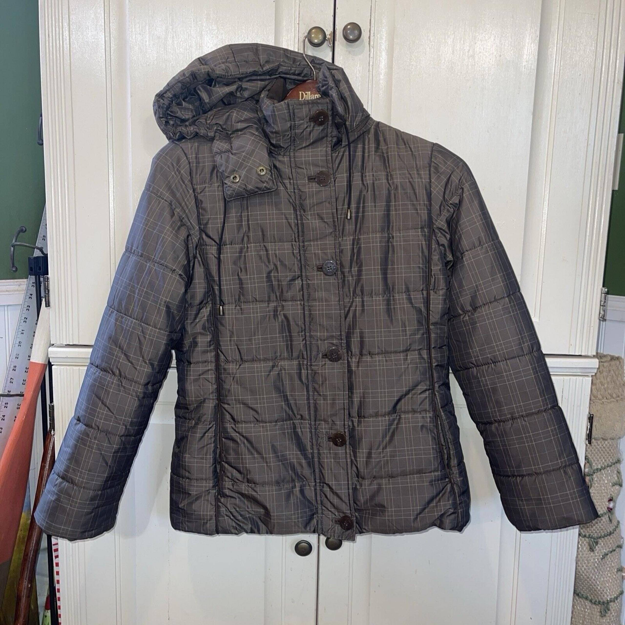 RFT Rainforest Jacket Women S Green Puffer Plaid Hooded Outdoor Phone Pocket
