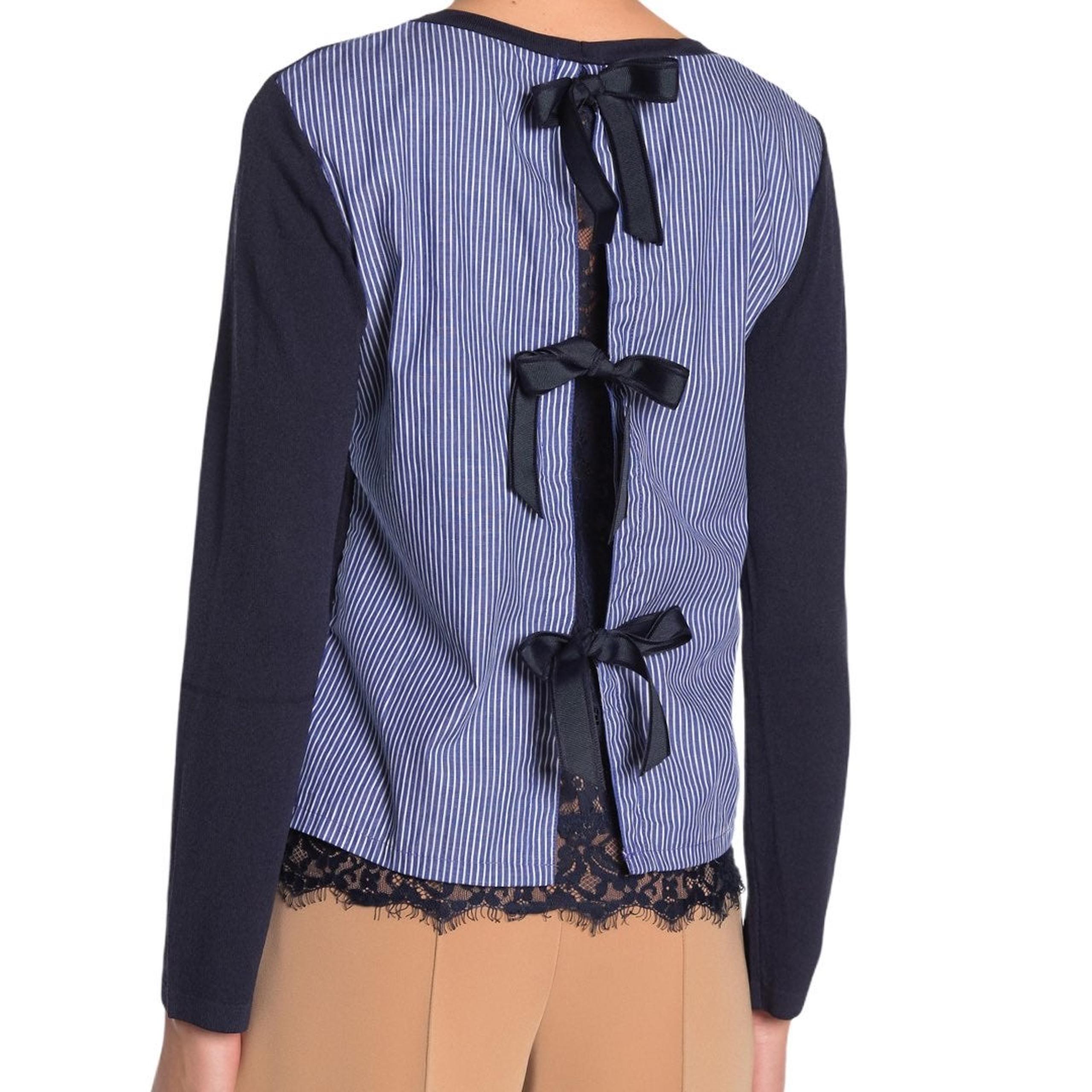 NWT Twelfth Love Mixed Media Sweater