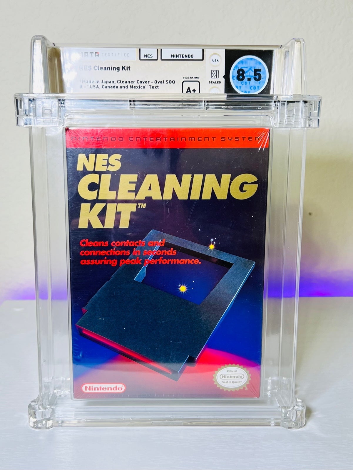 Nintendo Sealed NES cleaning kit GRADED WATA
