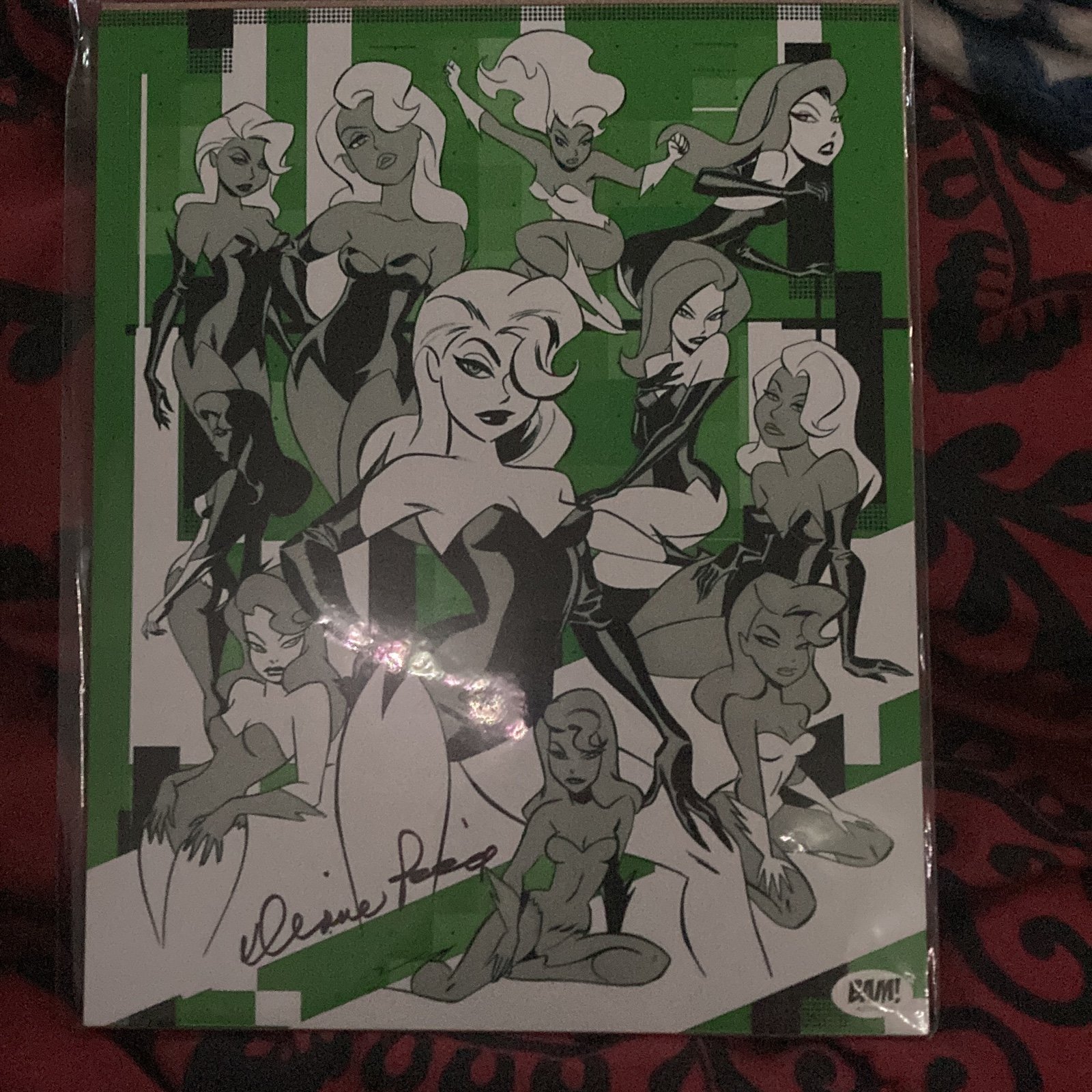 Signed picture of Poison Ivy signed by Diane Pershing