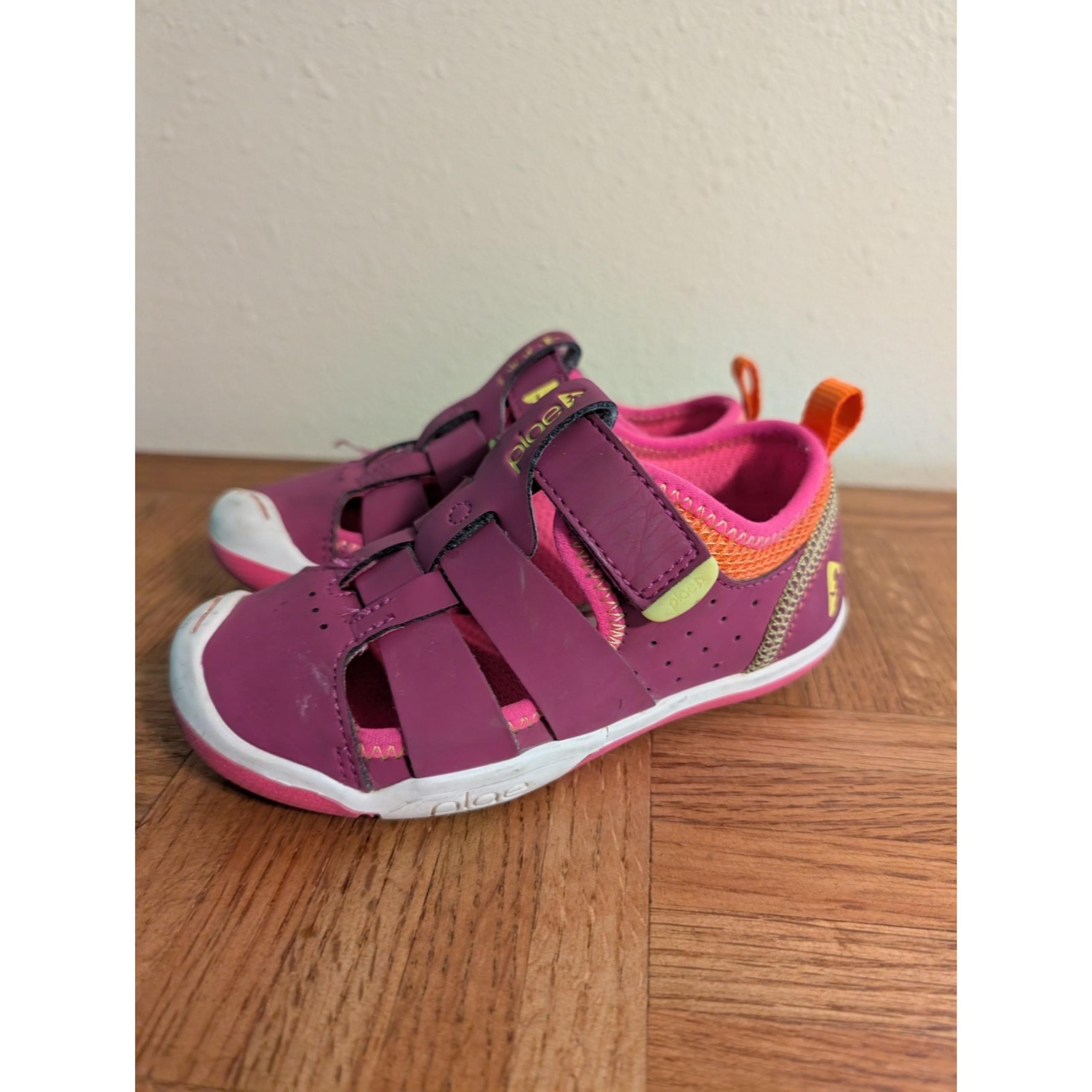 Plae Sam 2.0 Electric Fuchsia Pink Girls Breathable Kids Shoes Sandals Size 10