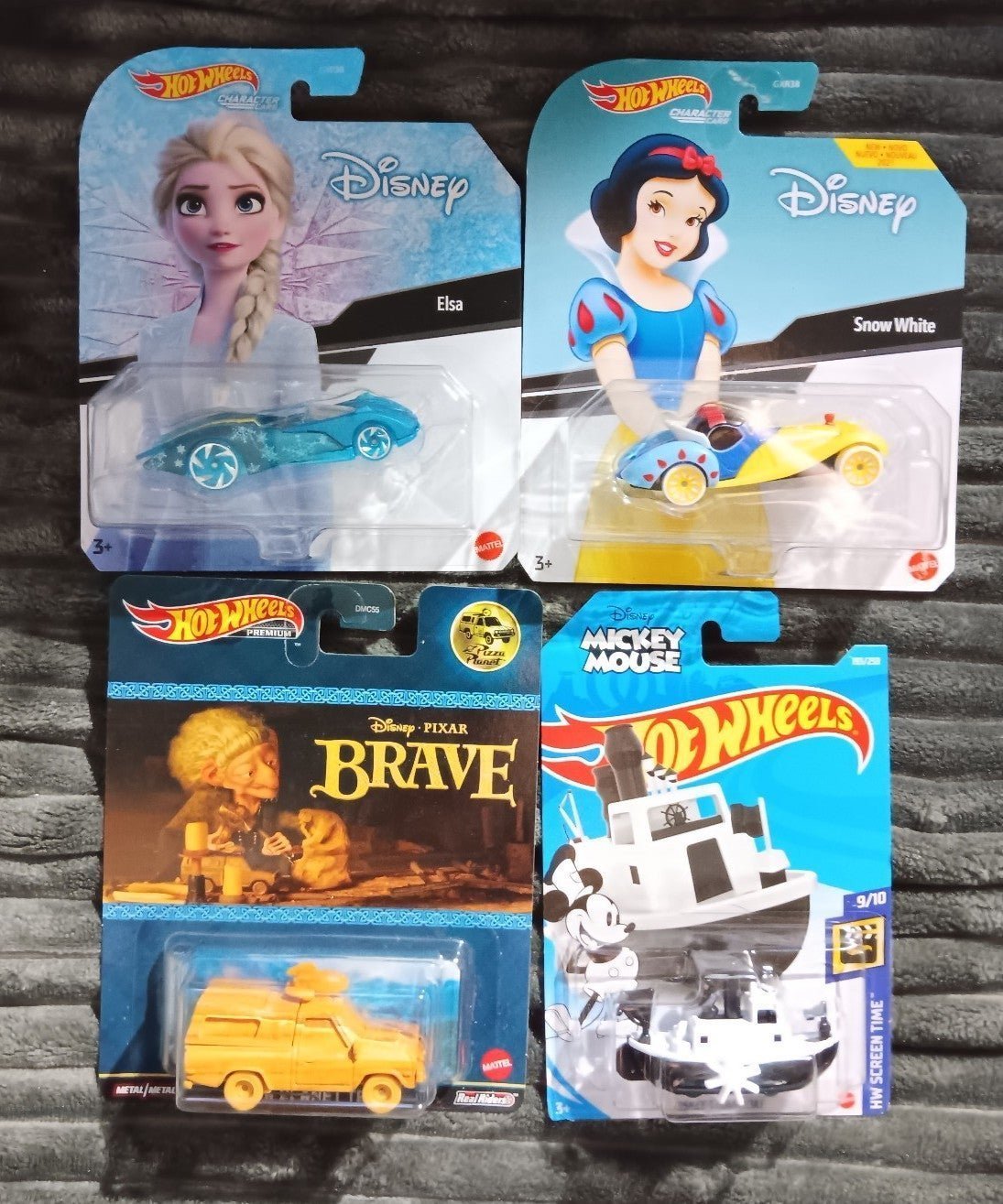Disney 2 Princess Character Cars plus 2 more