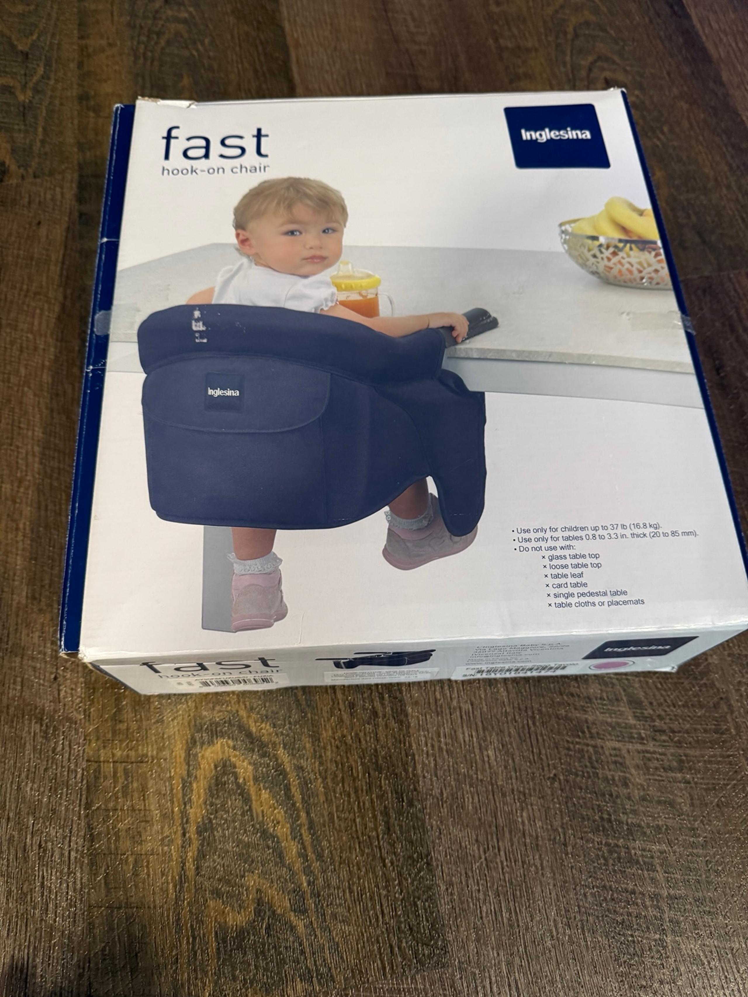 Brand New in Box Inglesina Fast Hook-On Chair - Pink