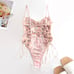 Pink Floral Embroidered Bodysuit