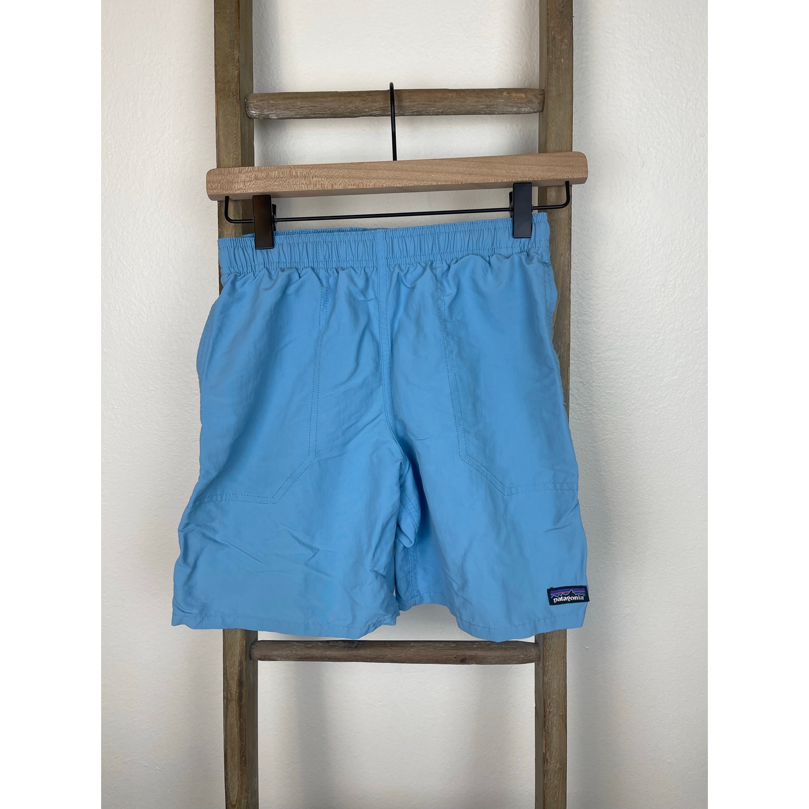 Patagonia Baggies Boys Shorts Teeal Water Hiking Outdoor Shorts Size L (Kids 12)