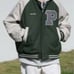 Perushu Stadium Jacket P Logo Dark Green/Ivory Size M