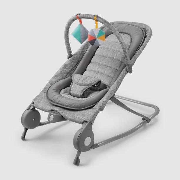Summer Infant® 2-in-1 Infant Bouncer & Rocker Duo- Light Gray Tweed