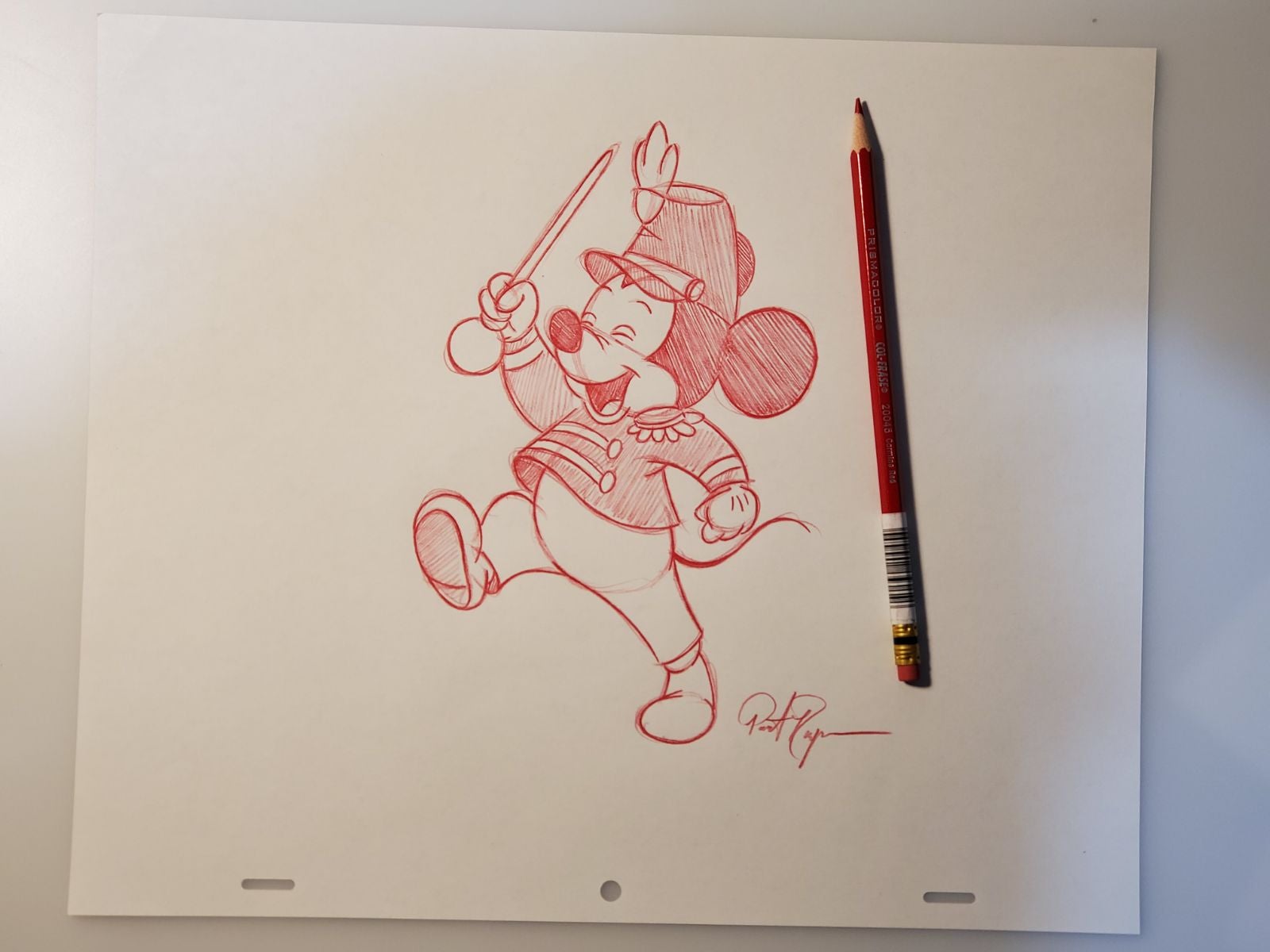 Disney Mickey Mouse band leader sketch