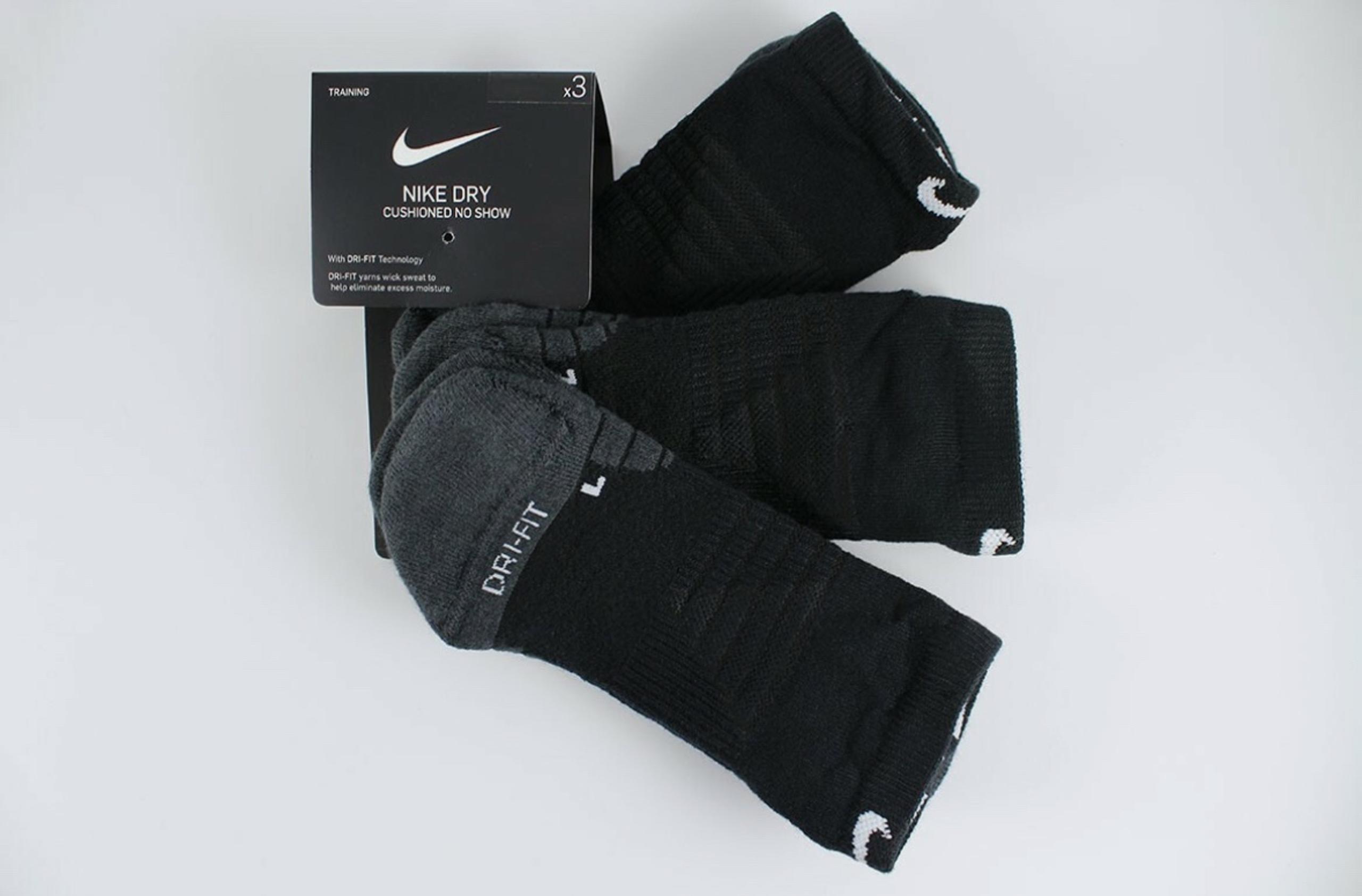Nike Dri-fit Everyday Max Cushioned No-Show Training Socks 3-pack SX6964-010
