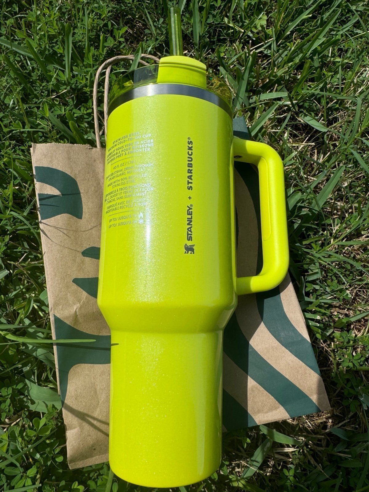 Stanley x Starbucks Lime 40oz Tumbler NEW Hard to Find!