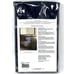 1 Ralph Lauren Modern Equestrian Windowpane King Size Pillow Sham Navy Cream ONE