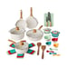 The Pioneer Woman Prairie Signature 30-Piece Cast Aluminum Cookware Set, Linen S