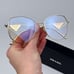 Prada Women BRAND NEW Sunglasses Gold Blue Light Geometric PR57YS ZVN08N