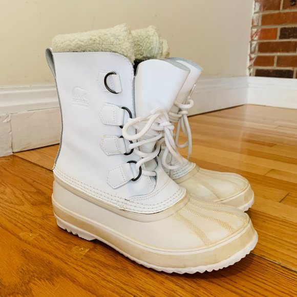 Sorel Caribou Women’s US 8 Leather Waterproof Winter Snow Boots
