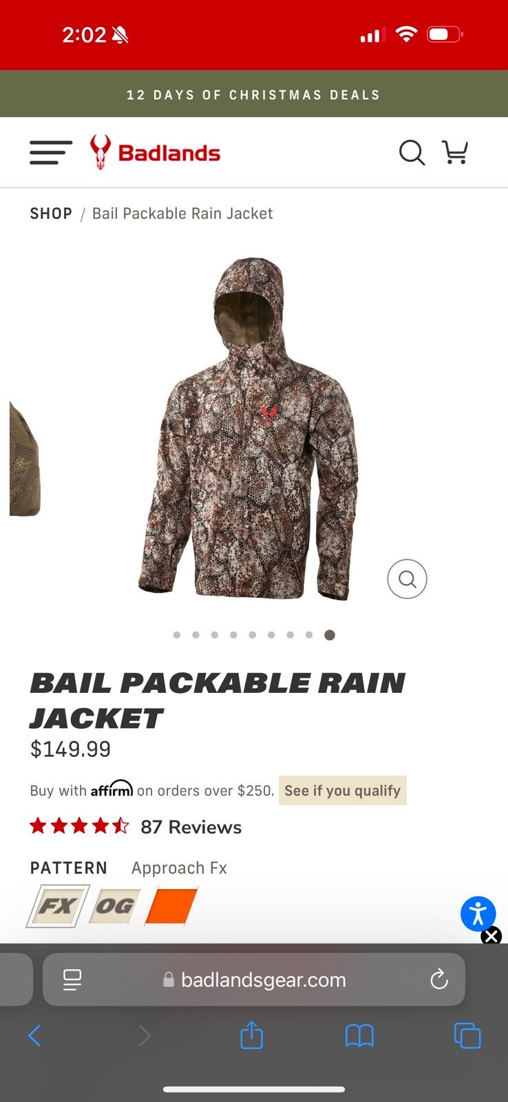 Algus rain jacket