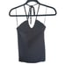 Nation LTD Kitty Halter Top Jet Black Size Small