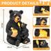 Solar Garden Statues Loving Bear Figurine Lights for Outside