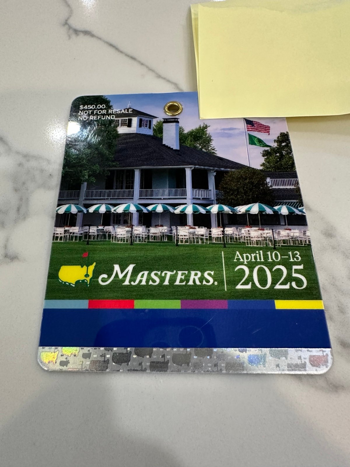 2025 Masters Tournament Badge