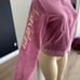 Y2K Juicy Couture women’s XL pink/gold mock turtleneck full zip “love & luxury”