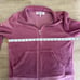 Y2K Juicy Couture women’s XL pink/gold mock turtleneck full zip “love & luxury”