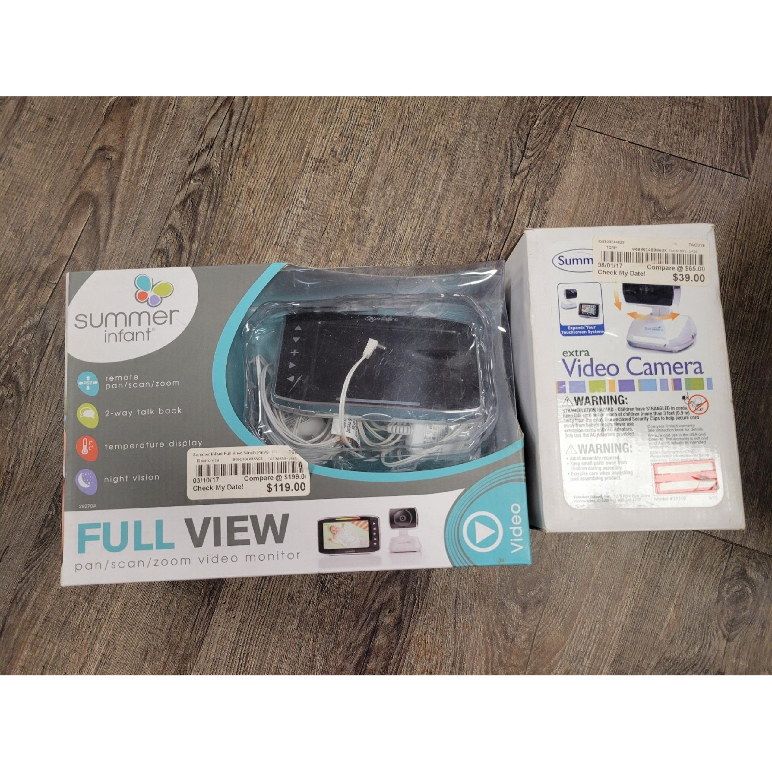 Summer Infant Day & Night Touch Monitor (02000) w/ Charging Base and 2 Cameras